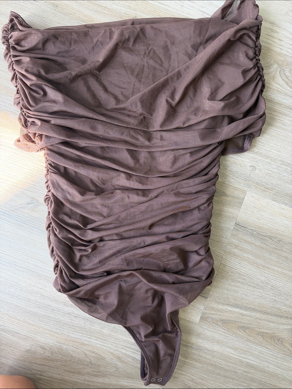 Abercrombie Ruched Brown Bodysuit